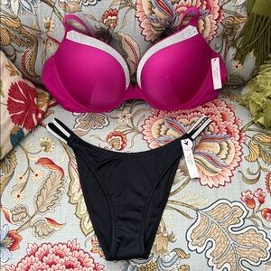 Victoria's Secret Bikini with Rhinestone Details NWT